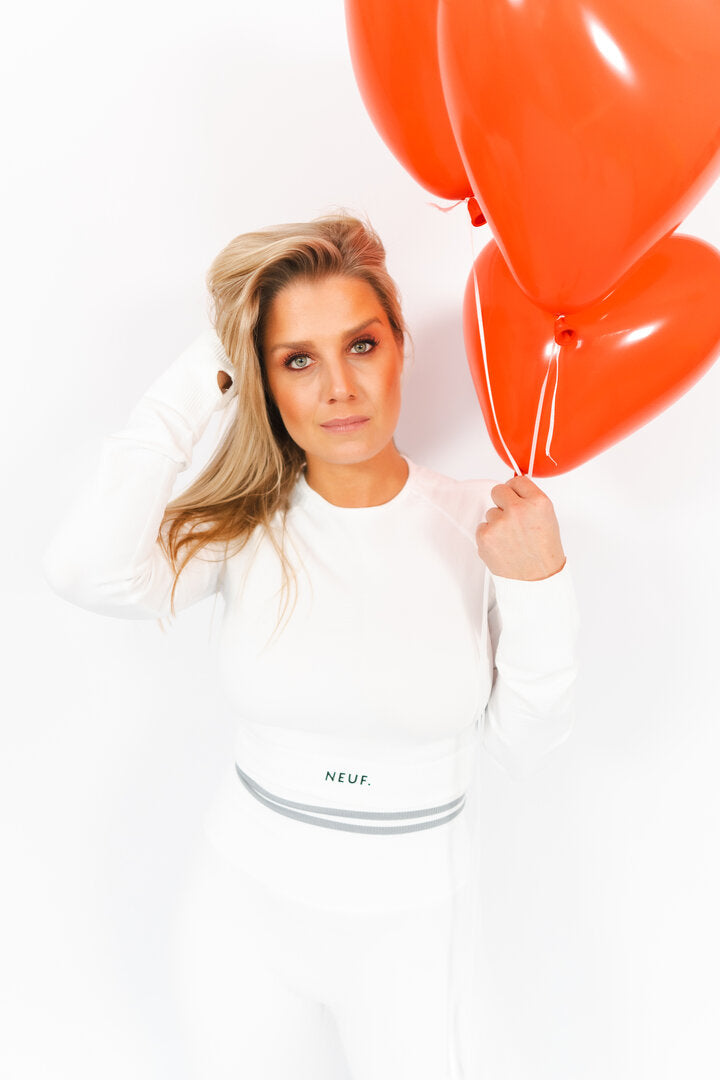 Musica Long Sleeve Crop Top - Sportieve Look en Comfort | NEUF Sportwear