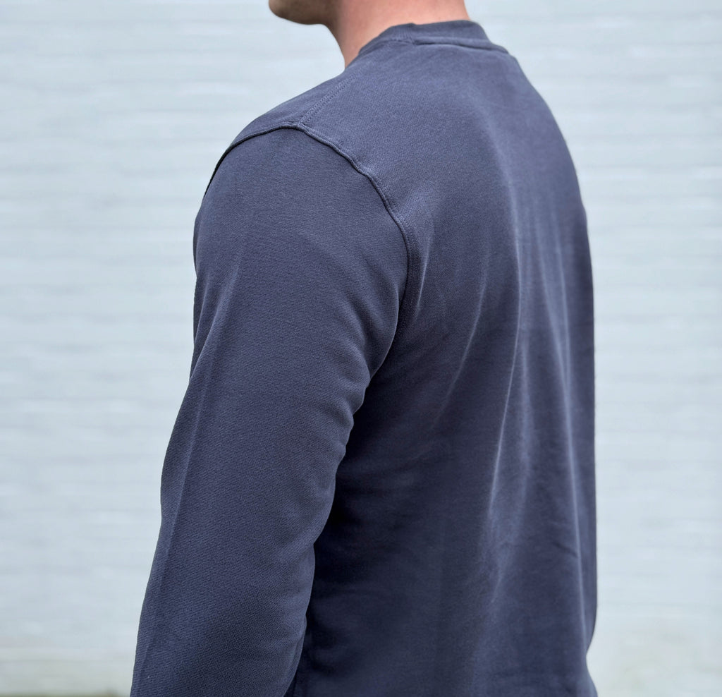 Mr. Rafal Crewneck Sweater -Steel Blue