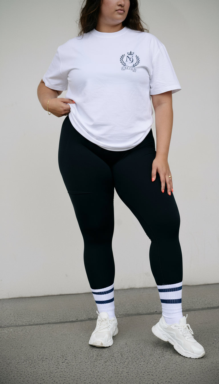 Eiffel in Paris Tee - White/Black