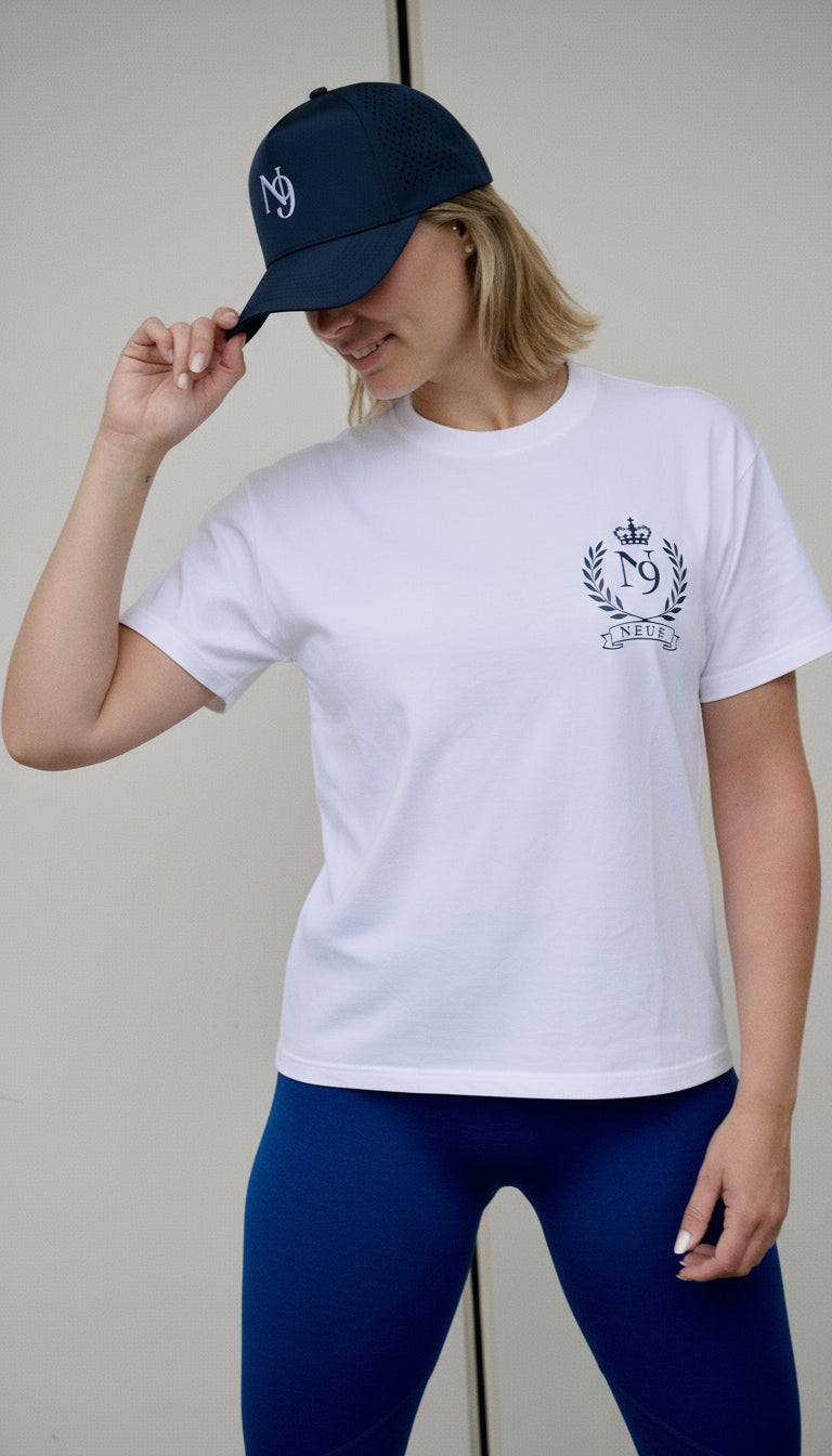 Eiffel in Paris Tee - White/Blue