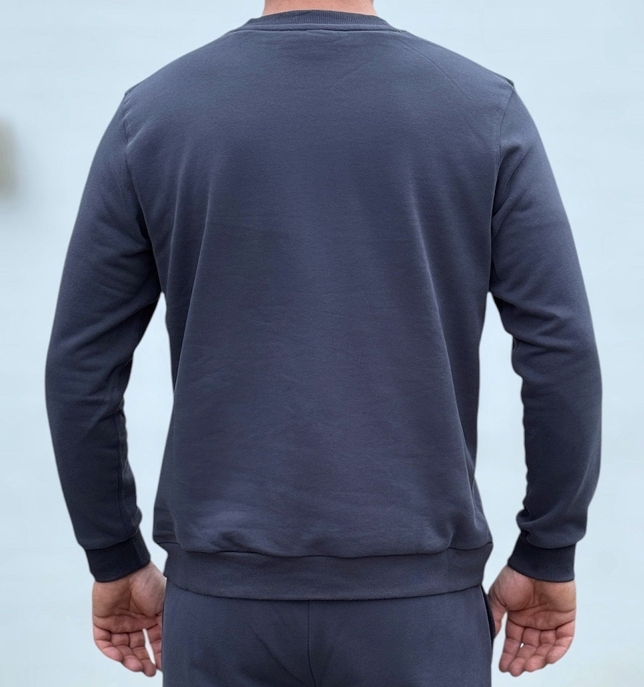 Mr. Rafal Crewneck Sweater -Steel Blue