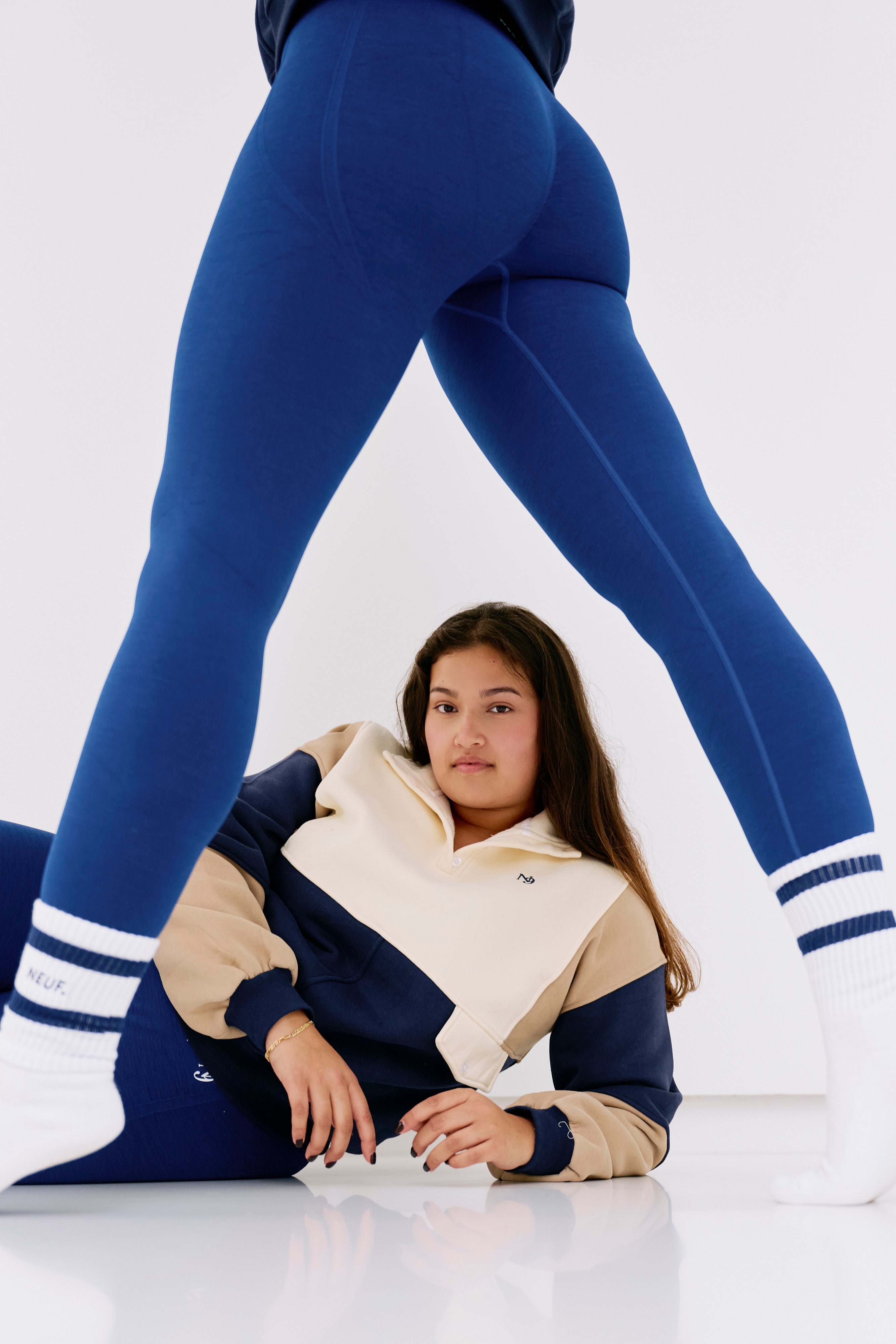 Royal Sweater - Blue/Beige/Creme