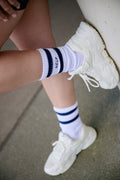 Eiffel in Paris Socks - White/Blue