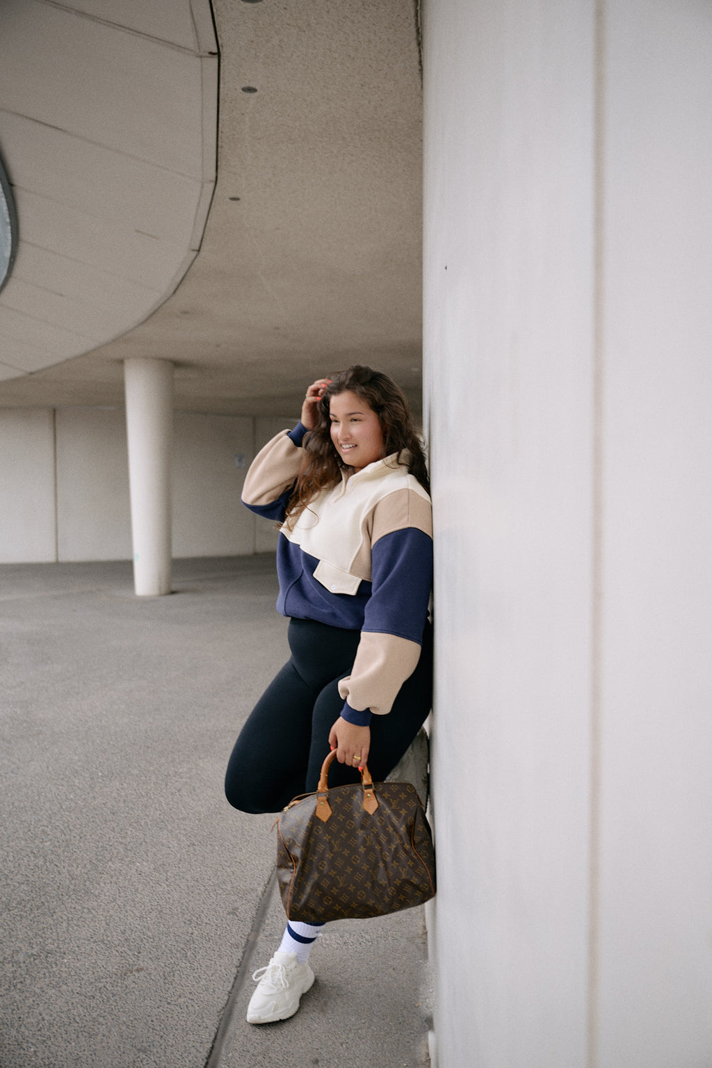 Royal – Sweat Bleu/Beige/Crème