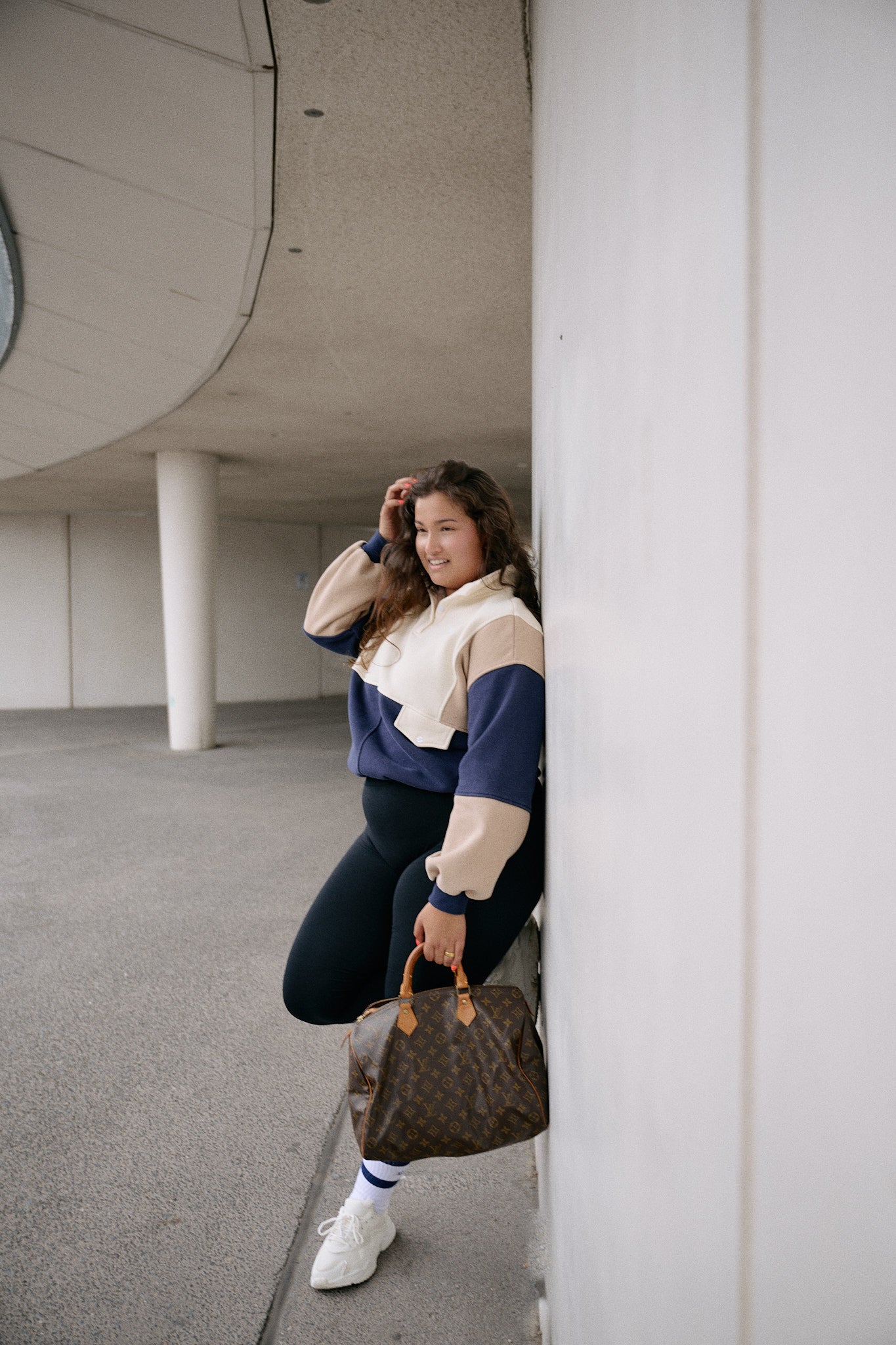 Royal Sweater - Blue/Beige/Creme