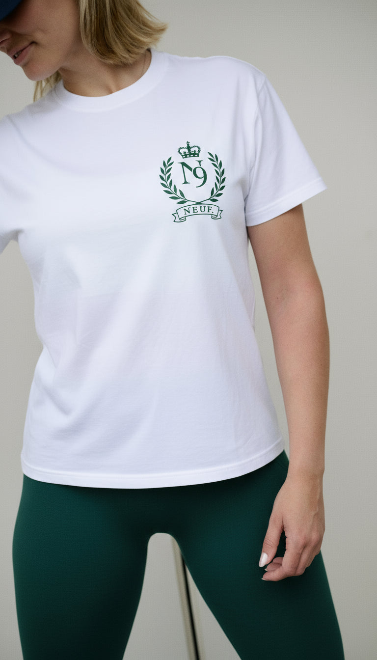 Eiffel in Paris Tee - White/Green