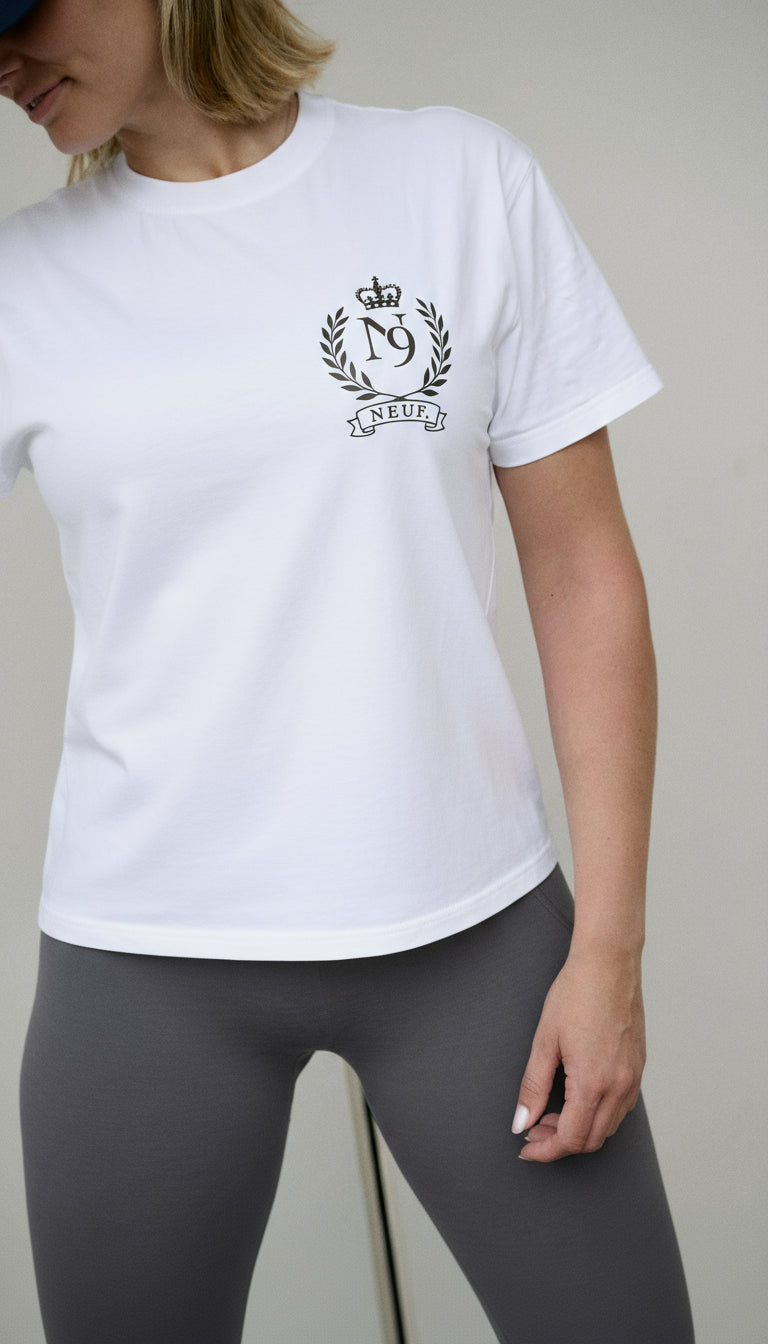 Eiffel in Paris Tee - White/Gray